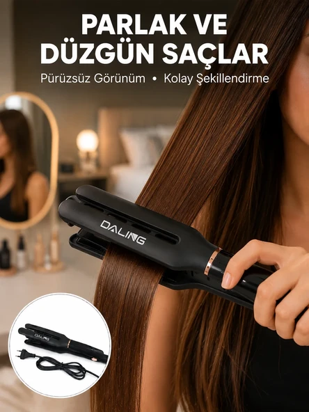 Saç Düzleştirici Seramik Plakalı 230C Hızlı Isınma 360° Kablo Yeni Nesil ürün görseli 1