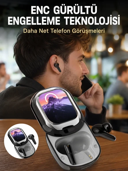 Dokunmatik Kontrollü Bluetooth Kulaklık – Pods Fine Uyumlu ürün görseli 1
