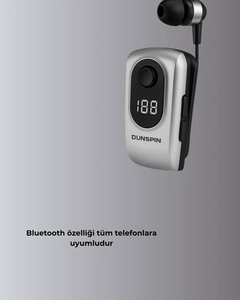 DSF 220 Kablosuz Klipsli Bluetooth Kulaklık - Resim 3