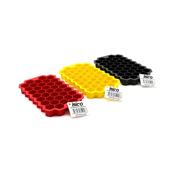 Mini Petek Buz Kalıbı - 38 Bölmeli - Silikon - Renkli ürün görseli 1