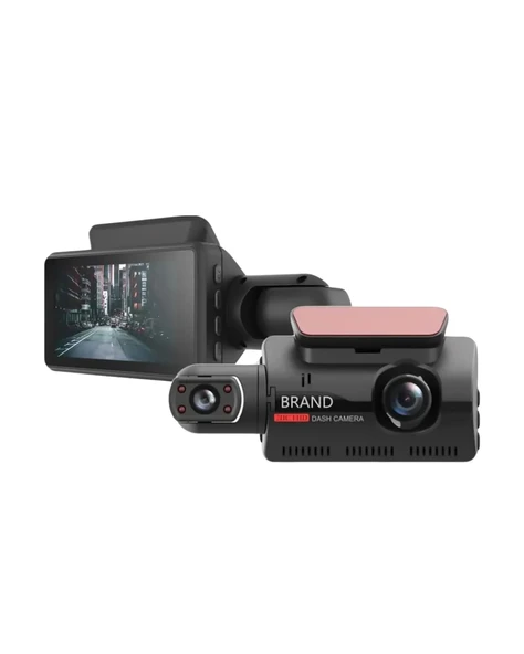 3 inç IPS Ekranlı Full HD Araç Kamerası – WiFi, Gece Görüş ve Hareket Algılama Özellikli Dashcam ürün görseli 1