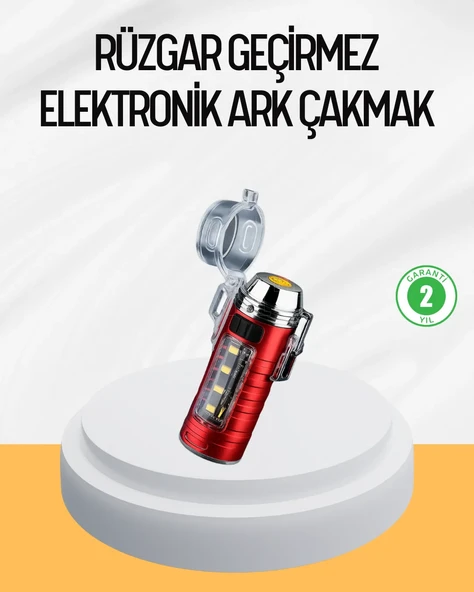 Çok Fonksiyonlu Elektrikli Çakmak El Feneri Özellikli ürün görseli 1