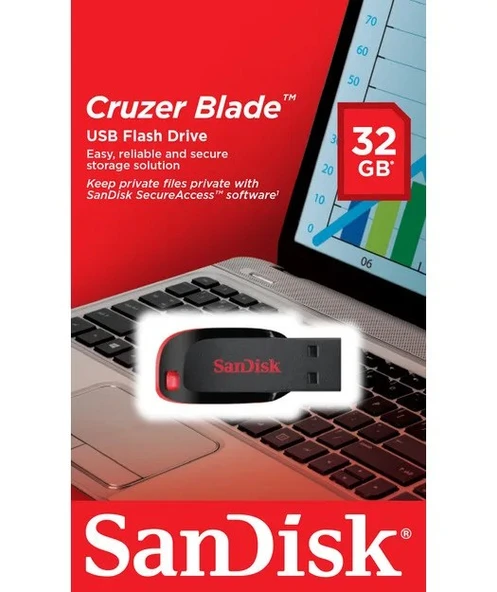 SANDISK Cruzer Blade 32GB - Resim 3