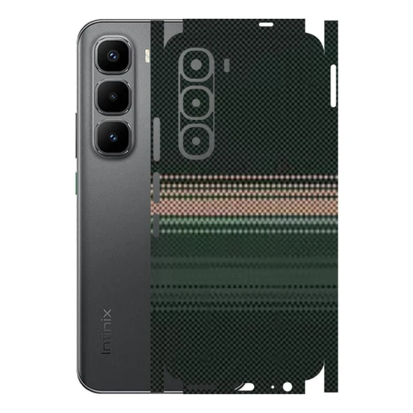 Kapps Infinix Hot 60 Pro ile Uyumlu Rainbow Serisi Premium Kaplama 360  Yeşil-Sarı ürün görseli 1