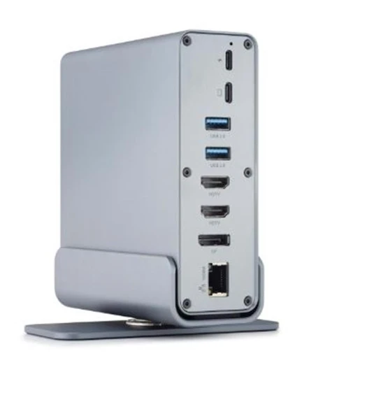 HADRON HDX7065 Type-C 3.0 HDMI 4K 60Hz USB AUX Kart Okuyucu 16 Port 5 Gbps Gri ürün görseli 1
