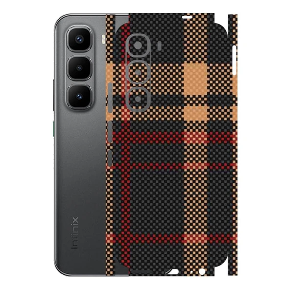 Kapps Infinix Hot 60 Pro ile Uyumlu Rainbow Serisi Premium Kaplama 360  Siyah-Sarı ürün görseli 1