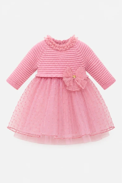 Kız Bebek Triko Elbise 13410 - Resim 3