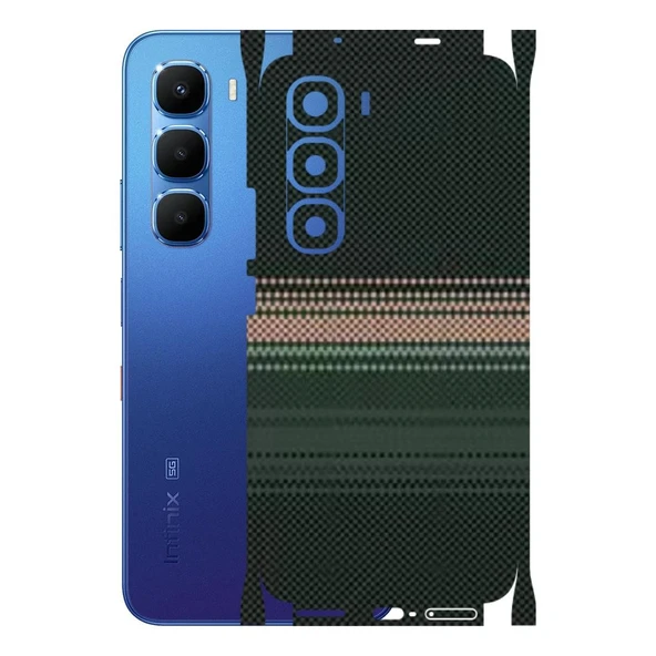 Kapps Infinix Hot 60 Pro Plus ile Uyumlu Rainbow Serisi Premium Kaplama 360  Yeşil-Sarı ürün görseli 1
