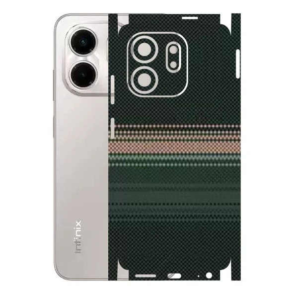 Kapps Infinix Smart 9 ile Uyumlu Rainbow Serisi Premium Kaplama 360  Yeşil-Sarı ürün görseli 1