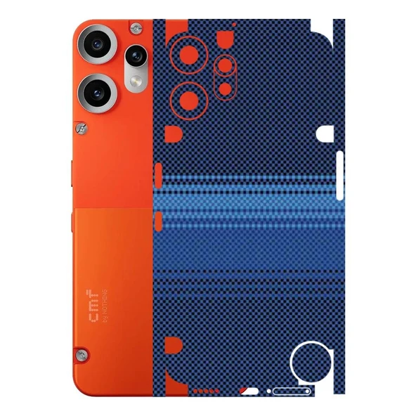 Kapps CMF Phone 2 Pro ile Uyumlu Rainbow Serisi Premium Kaplama 360  Mavi ürün görseli 1
