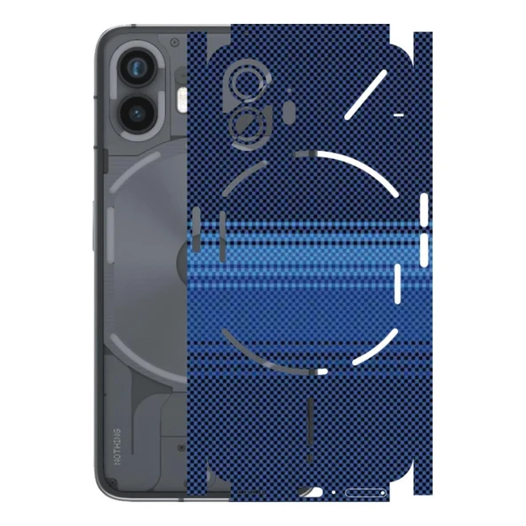 Kapps Nothing Phone 2 ile Uyumlu Rainbow Serisi Premium Kaplama 360  Mavi ürün görseli 1