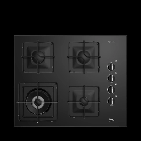 Beko BOCD K 6510 EWS Gazlı Cam Tablalı Ocak ürün görseli 1
