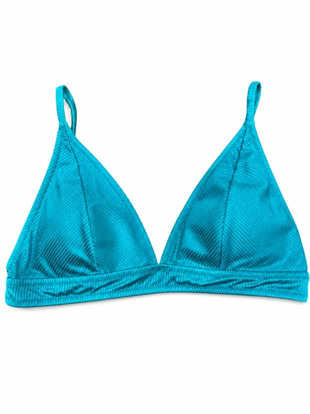 Büyük Beden Geniş Üçgen Kesim Ayarlanabilir Askılı Kadın Bikini Üst ürün görseli 1