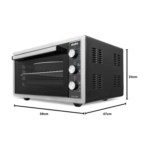 Simfer 4503 45 lt Inox Midi Fırın ürün görseli 1