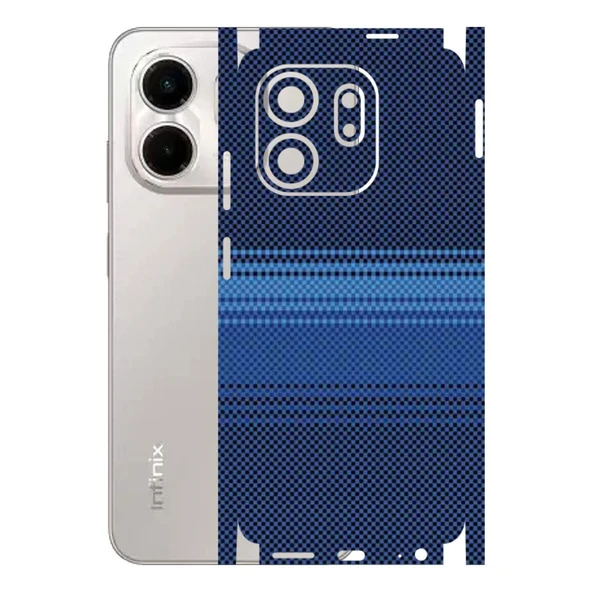Kapps Infinix Smart 9 ile Uyumlu Rainbow Serisi Premium Kaplama 360  Mavi ürün görseli 1