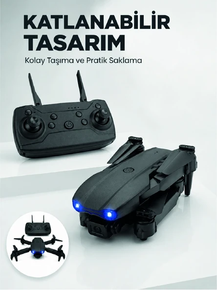 Katlanabilir Kamera Drone 4k Hd Görüntü, Hover Özelliği Ve Uzaktan Kumanda ürün görseli 1