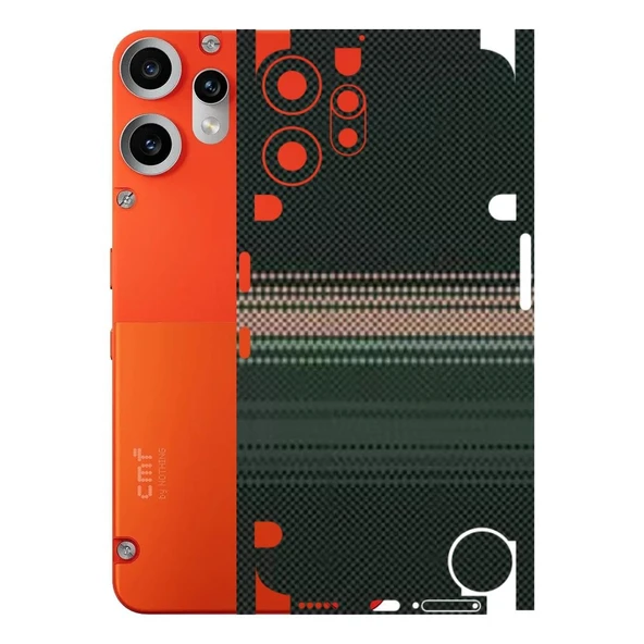 Kapps CMF Phone 2 Pro ile Uyumlu Rainbow Serisi Premium Kaplama 360  Yeşil-Sarı ürün görseli 1