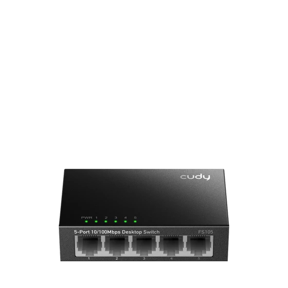 CUDY 8-Port 10/100Mbps Metal Switch ürün görseli 1