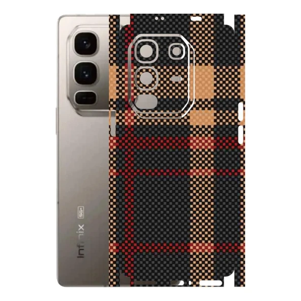Kapps Infinix Note 50 Pro Plus ile Uyumlu Rainbow Serisi Premium Kaplama 360  Siyah-Sarı ürün görseli 1