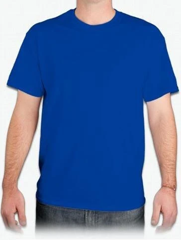 T-shirt Bisiklet Yaka Kısakol %100 Pamuk Cepli Sax Mavi ürün görseli 1