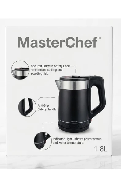 Master Chef Çelik Kettle Plasik Kaplamalı 1,8lt - Resim 5