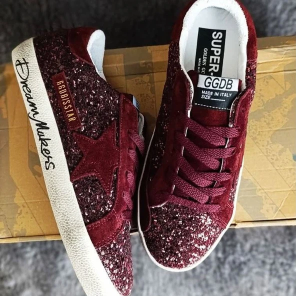 Golden Goose Bordeux Kadın Spor Ayakkabı ürün görseli 1
