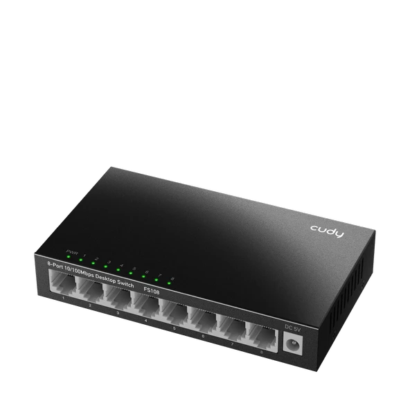 CUDY 8-Port 10/100Mbps Metal Switch - Resim 4