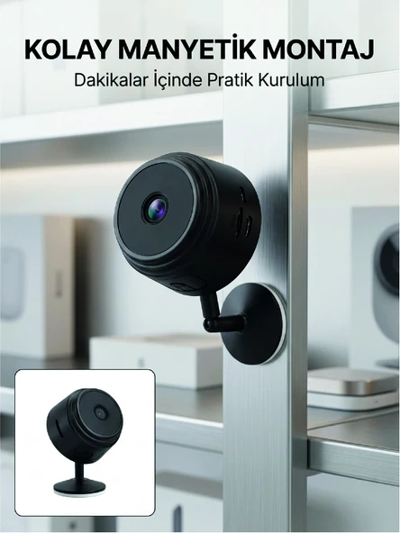 Mini Wi-fi Güvenlik Kamerası A9 Hd Görüntü Hareket Algılama Ve Uzaktan Canlı İzleme ürün görseli 1