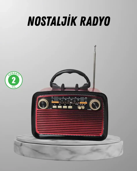 Ahşap Dokulu Bluetooth Müzik Kutusu – Vintage LED Tasarımıyla Modern Ses Deneyimi ürün görseli 1