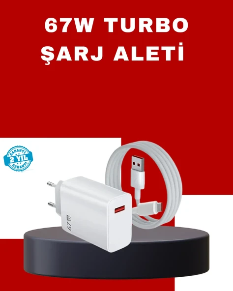 67 Watt Yüksek Güç Şarj Adaptörü Mi 10 Mi 11 Mi 12 Uyumlu ürün görseli 1