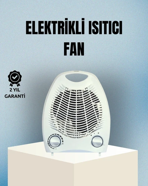Fanlı Elektrikli Isıtıcı – 3 Kademeli Isı Ayarı ve Güvenli Kullanım ürün görseli 1