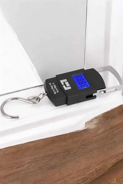50 Kg El Kantarı Ağırlık Ölçer Dijital Ekranlı Kancalı Portatif ürün görseli 1