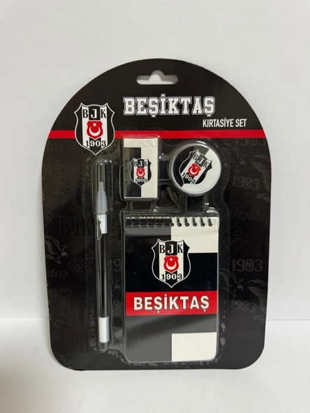 4'lü Kırtasiye Seti Siyah Beyaz ürün görseli 1
