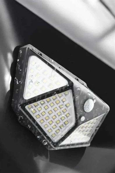 Güneş Enerjili Bahçe Aydınlatma Lambası Solar 100 Led Lamba ürün görseli 1