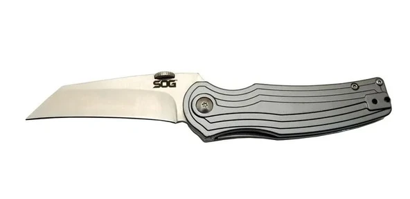 Pinkerton 0689 Gri Kamp Çakı 18cm - Yarı Otomatik, Kemerlikli, Kutulu ürün görseli 1
