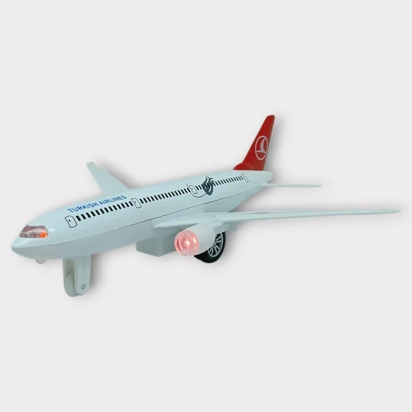 Çek Bırak Metal Yolcu Uçağı - 18 cm - Orta Boy ürün görseli 1