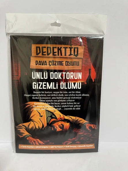 Dedektif Dava Çözme Oyunu Ünlü Doktorun Gizemli Ölümü ürün görseli 1