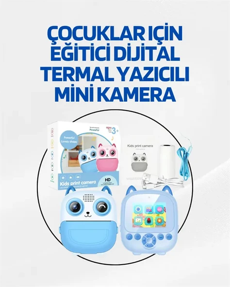 Dijital Termal Yazıcılı Mini Kamera – HD Video & Anında Fotoğraf Çıktısı ürün görseli 1