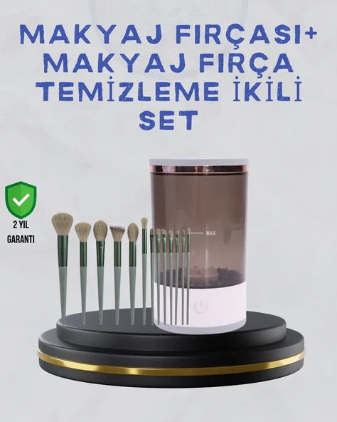Makyaj Fırçası ve Elektrikli Fırça Temizleyici Kampanya Paketi ürün görseli 1