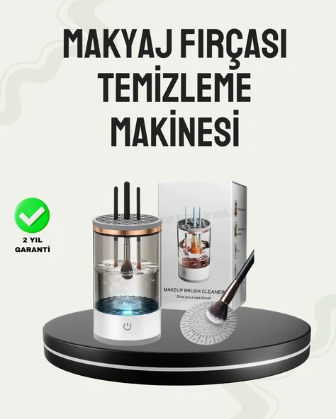 USB Şarjlı Kompakt Makyaj Fırçası Temizleme Makinesi ürün görseli 1