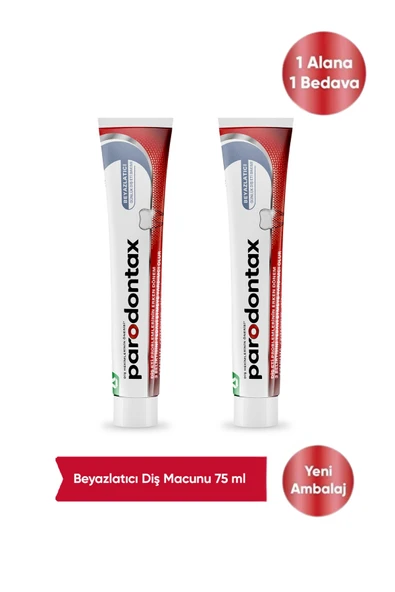 Parodontax Beyazlatıcı Diş Macunu 75 ml 1+1 ürün görseli 1