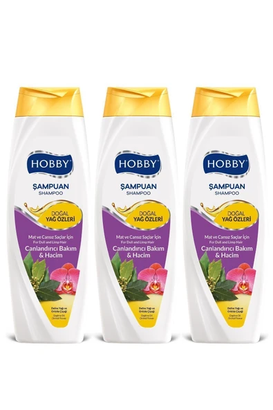 Hobby Şamp. Defne Yağı Ve Orkide Çiçeği 500mlx3 ürün görseli 1