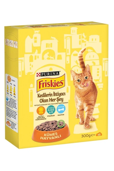 Friskies Tavuklu Kuru Kedi Maması 300 gr ürün görseli 1