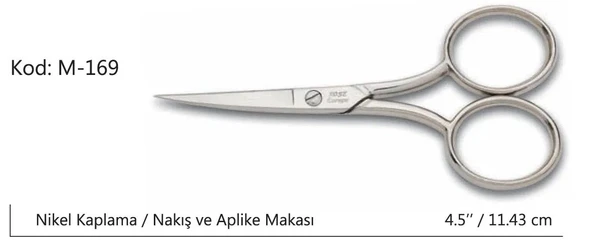 Europe Az Kalın Nakış Makası Süper Kalite No:4,5 11,43 Cm ürün görseli 1