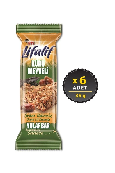 Eti Lifalif Kuru Meyveli Yulaf Bar 6 X 35 G ürün görseli 1