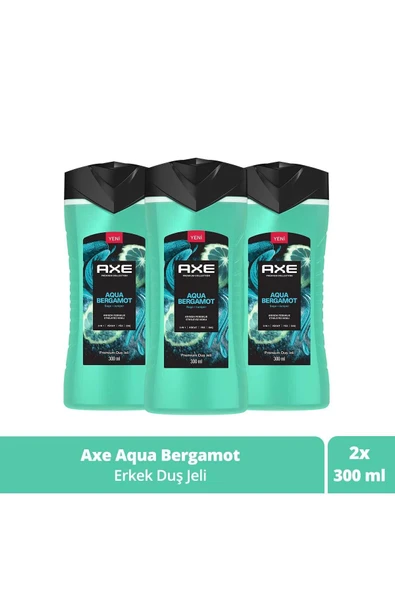 Axe Duş Jeli Aqua Bergamot 3 x 300 ML ürün görseli 1