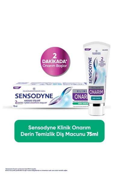 Sensodyne Klinik Onarım Derin Temizlik Diş Macunu 75ml ürün görseli 1