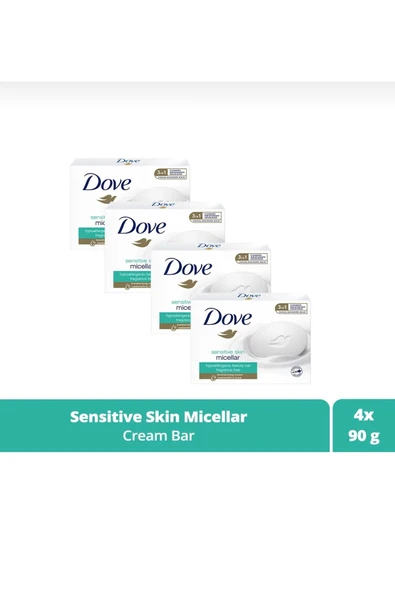 Dove Cream Bar Sensitive Skin Sabun 90gr - 4 Adet ürün görseli 1