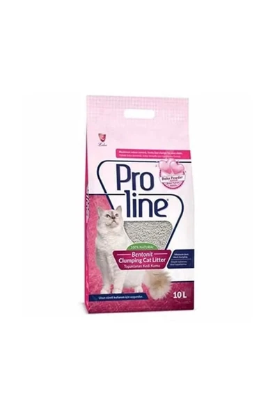 Proline Bebek Pudralı Topaklanan Bentonit Kedi Kumu İnce 10 Lt - Petshopundan ürün görseli 1