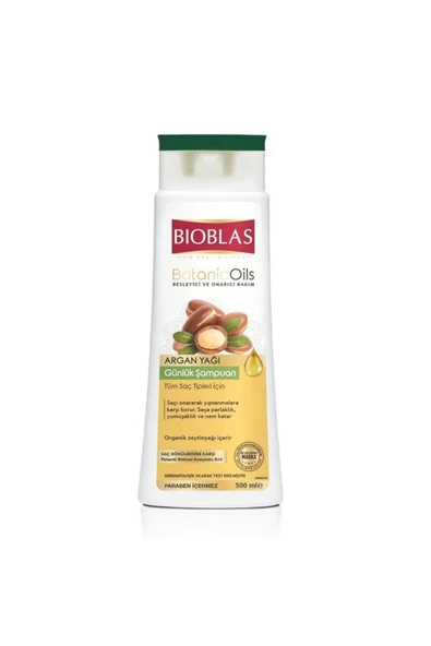 Bioblas Botanic Oils Argan Yağlı Günlük Şampuan 500 ml ürün görseli 1